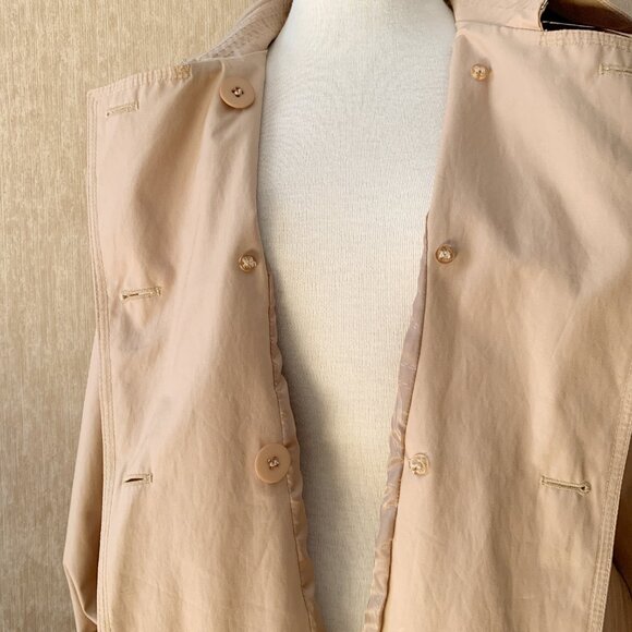 Lauren Ralph Lauren Classic Khaki Double-Breasted Trench Coat - XL - Picture 5 of 9